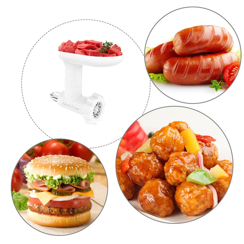 KITCHTREE Meat Grinder Attachment for KitchenAid Stand Mixers Includes Food Grinder Attachment and Sausage Stuffer Attachmentâ€¦ - Image 4